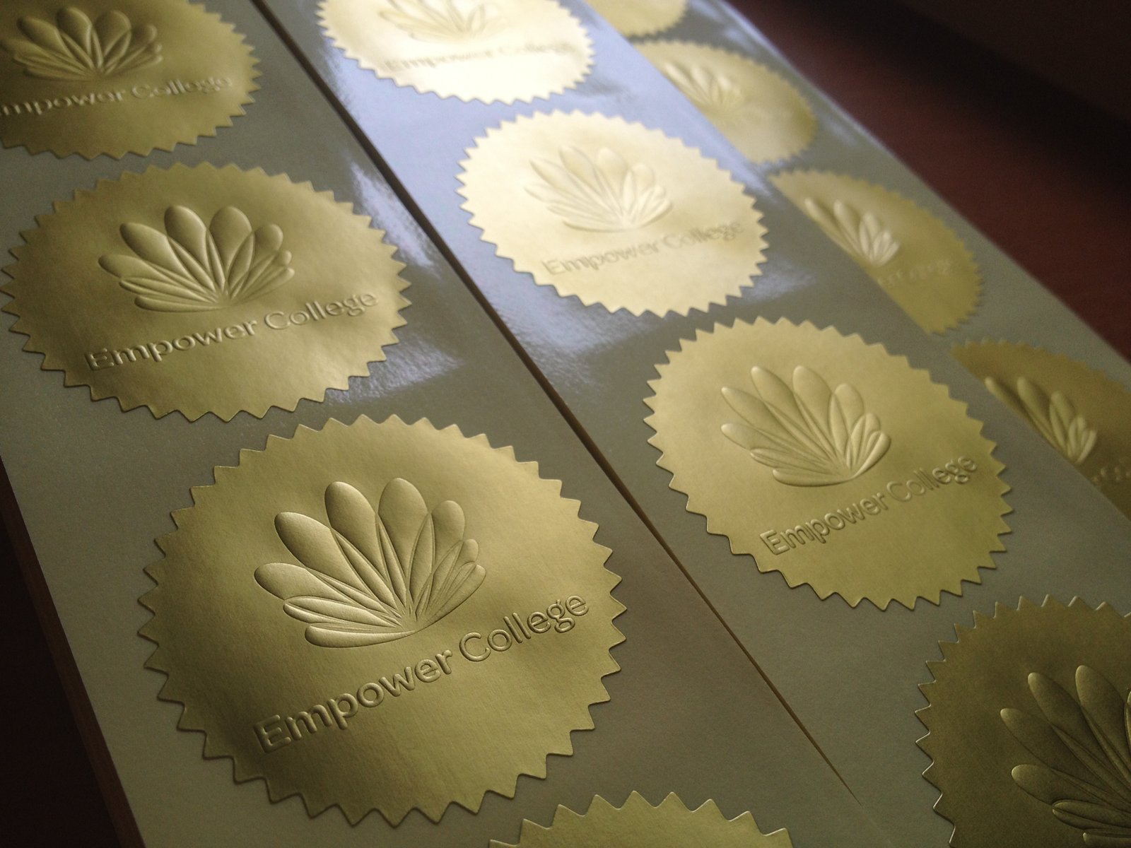 Embossed Stickers