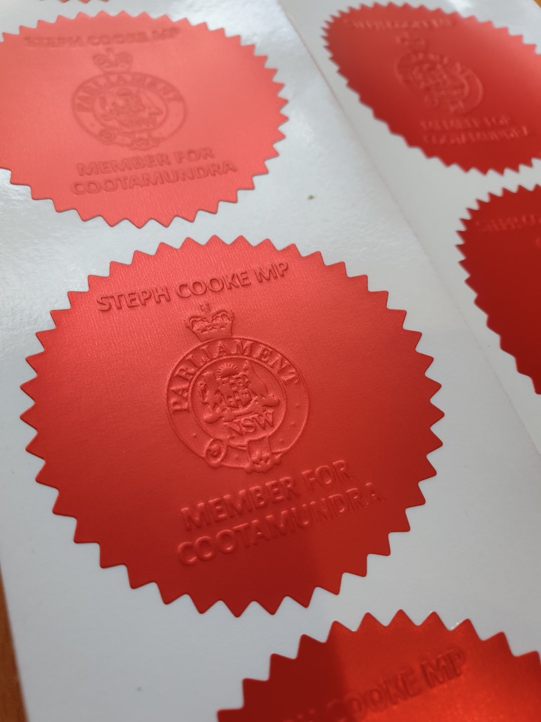 Leading Supplier Of Embossed Stickers in Australia Sticker Prints