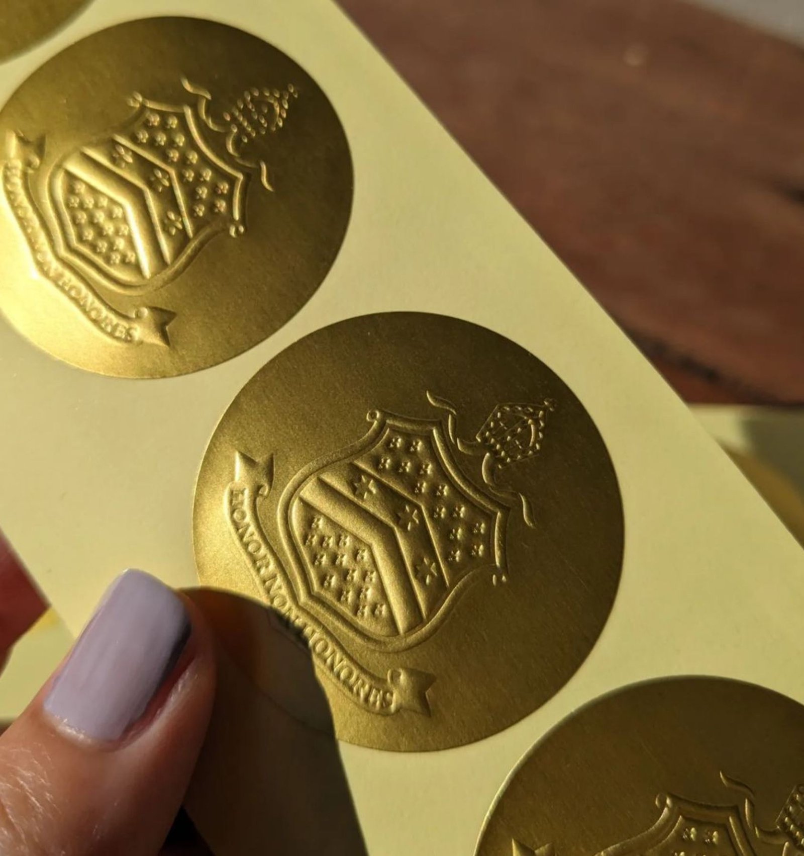 Custom Embossed Certificate & Authentication Stickers Australia